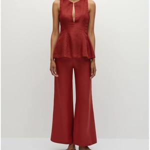 Nouvelle Collection 2025 – Ensemble Robe en Lin OEM Tendance pour Femme – Vente Chaude – Tenue Décontractée d'Été 2 Pièces : Haut et Robe Courte sans Manches en Coton à Motif Uni - Product Image 1