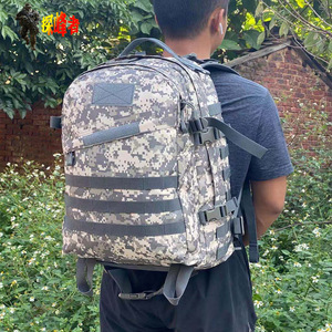 Tactical <b>Backpack</b> 600D Camouflage <b>Waterproof</b> Outdoor Hiking Bag Large Capacity Unisex Adult Use - Product Image 2