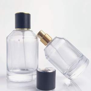 Vente en gros de flacons de parfum en verre transparent épais de grande capacité, 30 ml, 50 ml, 100 ml, cylindriques - Product Image 3