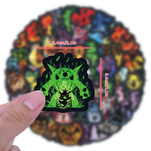 <span class=keywords><strong>Autocollants</strong></span> en forme de graffiti néon classique, pour voiture, bouteille d'eau, planches à roulettes, vente en gros, 60 pièces - Product Image 3