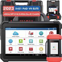 Launch X431 Pad 7 Elite X-431 Pad Vii Pad7 kendaraan, alat diagnosa mobil 12 volt dan 24 volt