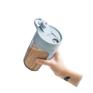 Bouteille de sport en plastique électrique de 650 ml avec logo personnalisé pour <span class=keywords><strong>shaker</strong></span> de protéines, blender, fitness, gym, voyage, boisson directe, écologique - Product Image 2