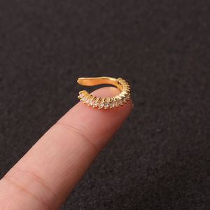 Versión Coreana, Nuevo Arete Ajustable de Oro y Plata con Circonita Cúbica, Sin Perforación, para Concha, <span class=keywords><strong>Tragus</strong></span>, Hélix, Joyería - Product Image 5