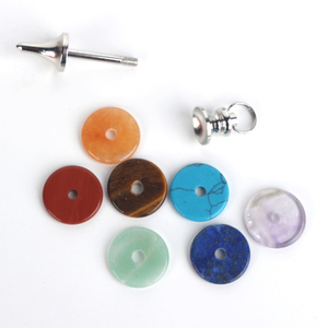 Nouveau produit 2025 : Collier pendule avec pendentif en cristal des sept chakras - Product Image 3