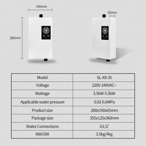 2025 thương hiệu thương mại tốt nhất tức thời Máy nước nóng điện dẫn kiểm soát cơ học cao cho các hộ gia đình khách sạn ROHS chứng nhận - Product Image 5