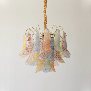 <span class=keywords><strong>Lampadario</strong></span> in Vetro Artistico Murano Colorato a LED di Lusso Francese per Decorazione Interna, <span class=keywords><strong>Camera</strong></span> da Letto Bambina, Ristorante, Isola Cucina - Product Image 4