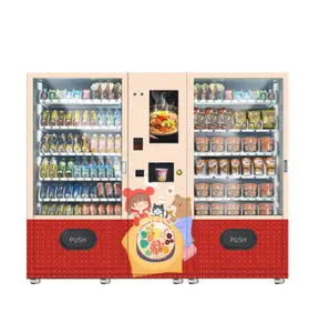 Торговый автомат для молока и чая на продажу, торговый автомат для лапши с сенсорным экраном и горячей водой на заводе