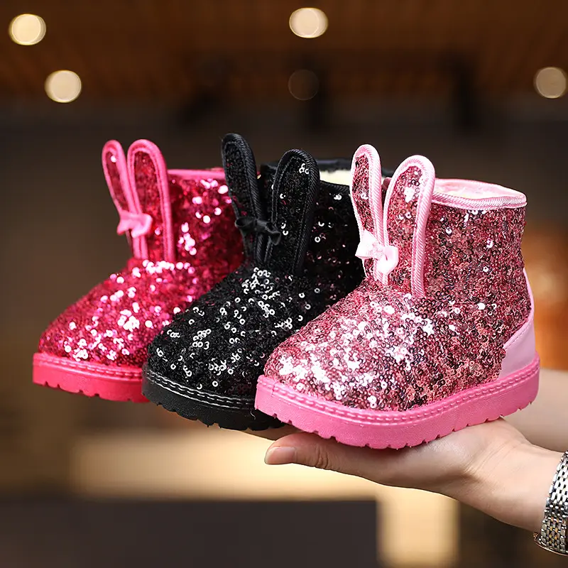1 to 10 years winter infants warm shoes fashion antiskid kids fur snow boots