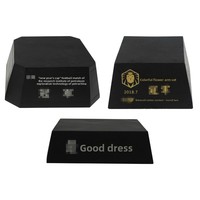 Base de trophée en résine transfrontalière, support décoratif artisanal avec option de gravure pour mariage/anniversaire/diplôme/fête, vente en gros Chine