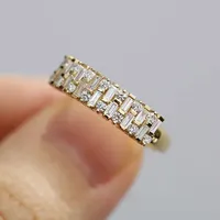 Femmes brillant zircon cubique déclaration bijoux bagues en argent pour mariage fiançailles accessoires de doigt féminin à la mode