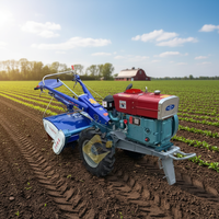 Mini-tracteur agricole diesel à prix abordable, tracteur à deux roues motrices, cultivateur rotatif, motoculteur