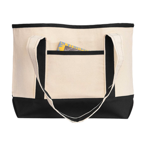 Bán buôn bông vải mua sắm Totes túi có thể gập lại và bền với mô hình hình học và đồng bằng in logo giá rẻ - Product Image 6