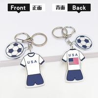 Porte-clés en acrylique personnalisé avec logo pour fans de football américain et de soccer, collection 2026