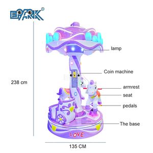 Fabricant d'équipement d'amusement Carrousel électrique à <span class=keywords><strong>pièces</strong></span> 3 joueurs Mini Fairground Kiddie Rides à vendre - Product Image 5
