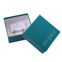 Boîte rigide en papier pour bijoux personnalisée, 2 pièces, avec sac assorti, pour bague, boucles d'oreilles, collier, bracelet, chaîne, emballage cadeau