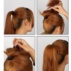 1Pc de cola de caballo de pelo Clip Bun Maker Bouffant volumen peine del pelo de la boda de las mujeres de cola de caballo de herramientas de peinado - Product Image 2