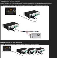 Contrôleur de bande LED SPI DMX ARTNET Pleine couleur 4 sorties Effets d'éclairage intégrés pour l'éclairage de scène
