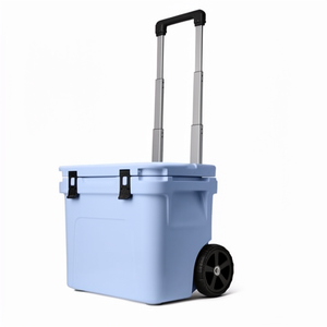 Frigo Portatile da Campeggio 24QT in PE Isolato, Contenitore Termico per Pesce, Frigorifero con Ruote, Borsa Termica per Auto - Product Image 1