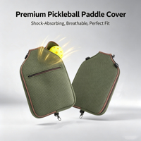 Housse de protection portable en néoprène pour raquettes de pickleball, durable, en nylon, convient aussi aux raquettes de tennis de table