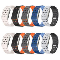 Correa de Silicona de Doble Color para WHOOP 5.0, Magnética, Transpirable, de Liberación Rápida, con Soporte para Logotipo Personalizado, Venta al Por Mayor
