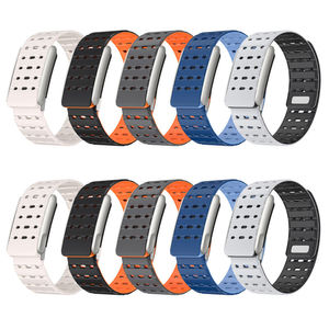 Bracelet en silicone bicolore magnétique et respirant à dégagement rapide pour WHOOP 5.0, personnalisable avec logo – Vente en gros - Product Image 3