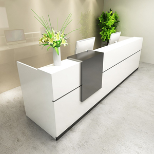 Hôtel Design moderne Salon <span class=keywords><strong>de</strong></span> beauté en bois Comptoir <span class=keywords><strong>de</strong></span> <span class=keywords><strong>réception</strong></span> Bureau blanc <span class=keywords><strong>Table</strong></span> <span class=keywords><strong>de</strong></span> <span class=keywords><strong>réception</strong></span> - Product Image 5