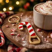 Décapsuleur porte-clés en alliage de zinc personnalisé, en forme de canne à sucre, ouvre-bouteille en métal, cadeau de Noël et de fêtes, directement de l'usine