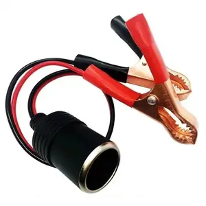 Batterie en cuivre pur haute puissance pour voiture 12V 24V avec pince pour allume-cigare prise femelle 12V 24V Volt 220W prise de voiture