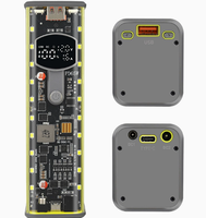 Kit de chargeur d'ordinateur portable PD65W - Régulateur de tension 3-12/24V, coque de batterie portable avec 8 batteries 18650
