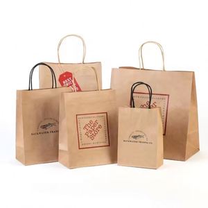 Bolsas de Papel Kraft Impresas Personalizadas para Tiendas de Lujo, Bolsas de Regalo con su Propio Logotipo - Product Image 2