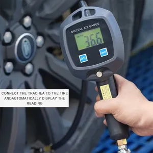 Digital Air Tire Inflator Pressure Gauge With Chuck Hose Digital Tire Gauges