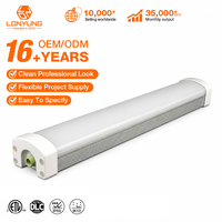 Luminaire linéaire LED Tri-Proof pour lavage de voitures sur mesure, IP65, homologué DLC, garantie 5 ans ETL, pour projets commerciaux
