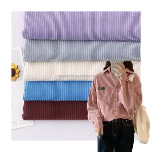 280G High Elastic Warm Pantsuit Fabric Woven Striped for Autumn and Winter 11 Pit Corduroy Velvet Sofa 100% Polyester 100D Weft
