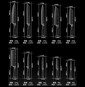 Ensemble de couteaux de <span class=keywords><strong>chef</strong></span> de cuisine 10 pièces-Acier inoxydable à haute teneur en carbone - Product Image 5