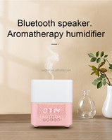 Diffuseur d'air électrique en bois LED ultrasonique innovant de 300ml avec haut-parleur Source d'alimentation USB portable pour usage domestique