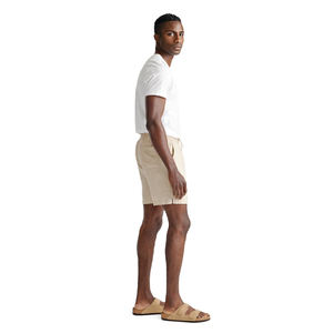 Gingtto <span class=keywords><strong>Beige</strong></span> tessuto elastico in vita con Logo personalizzato <span class=keywords><strong>pantaloncini</strong></span> estivi da <span class=keywords><strong>uomo</strong></span> - Product Image 3