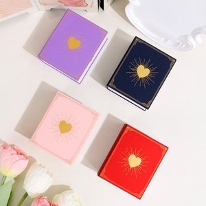 Hot-selling <b>Book</b>-shaped Rose Heart Graphic Romantic Jewelry <b>Box</b> Valentine's Day Surprise Ring Necklace Storage - Product Image 2