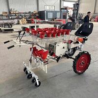 Transplanteur de semis de légumes multifonctionnel à quatre rangs à moteur diesel, adapté aux poivrons, aux tomates et aux légumes-feuilles