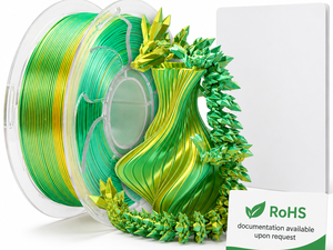 Filamento PLA de Seda Yiqiu3D Topsun de 1.75 mm y 1 kg, Degradado Amarillo-Verde de Dos Colores, Combinaciones Personalizadas, Bambu Lab Creality - Product Image 5