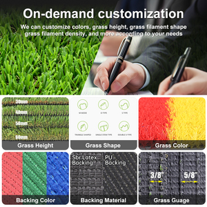 LFL Cỏ Nhân Tạo Cỏ Giả Cỏ Giả Trang Trí Sân Vườn Cỏ Tổng Hợp Astro Vườn Thực Tế Tự Nhiên 30-50Mm Cà Phê Xanh - Product Image 5