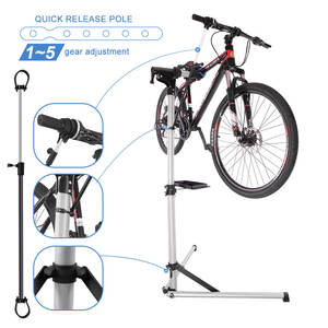 Support de réparation de vélo robuste pour vélos électriques et VTT, capacité de charge de 45 kg, en alliage d'aluminium, hauteur réglable, station de réparation de vélo - Product Image 5