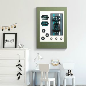 Pintura decorativa de coche de bloques de construcción 3D, pinturas colgantes de Arte Moderno de nueva moda - Product Image 3