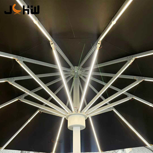 <span class=keywords><strong>Parasol</strong></span> de terrasse en alliage d'aluminium de 5m, 6m, 7m, 8m, 9m, grand format, avec éclairage LED, pour hôtel, complexe hôtelier, restaurant, jardin extérieur, <span class=keywords><strong>parasol</strong></span> pare-soleil - Product Image 3