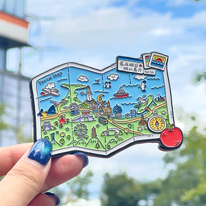 מחיר המפעל להתאים אישית מגנט מקרר מגנט סגסוגת 3D אבץ מתכת מגנטים למזכרת מתכת אישית מגנטים חזק מגנטי - Product Image 1