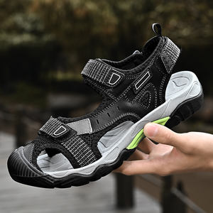 <span class=keywords><strong>Sandales</strong></span> de randonnée pour hommes avec embout de protection, empeigne en mélange de <span class=keywords><strong>cuir</strong></span> et mesh, sangles réglables pour un confort tout au long de la journée - Product Image 2