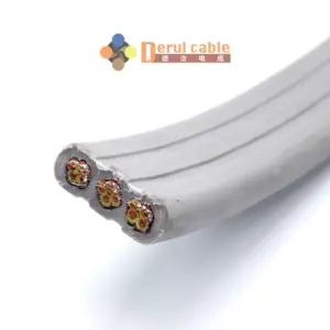 1-24 Multi-core Flat Festoon Cable for Lift and Crane System with PVC Jacket Plain Copper Conductor CE/ISO/ROHS Certified