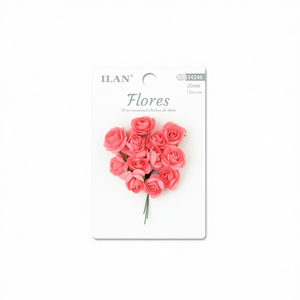 Fleurs en papier ILAN 20mm 12 pièces pour la décoration de gâteaux - Product Image 2