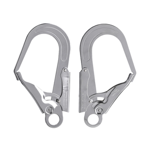 Mousqueton en acier robuste <span class=keywords><strong>à</strong></span> ouverture de 60 mm - 25 kN, protection contre les chutes, pour l'escalade et le sauvetage - Product Image 1