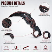 Jouet Fidget Griffe de Dragon Imprimé en 3D Jouet Pliable Anti-Stress pour les Doigts Cadeau