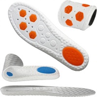 Semelles 4D Cloud pour Hommes : Confort Sportif, Amorti Talon et Avant-Pied, Soutien de la Voûte Plantaire pour la Course et le Basketball